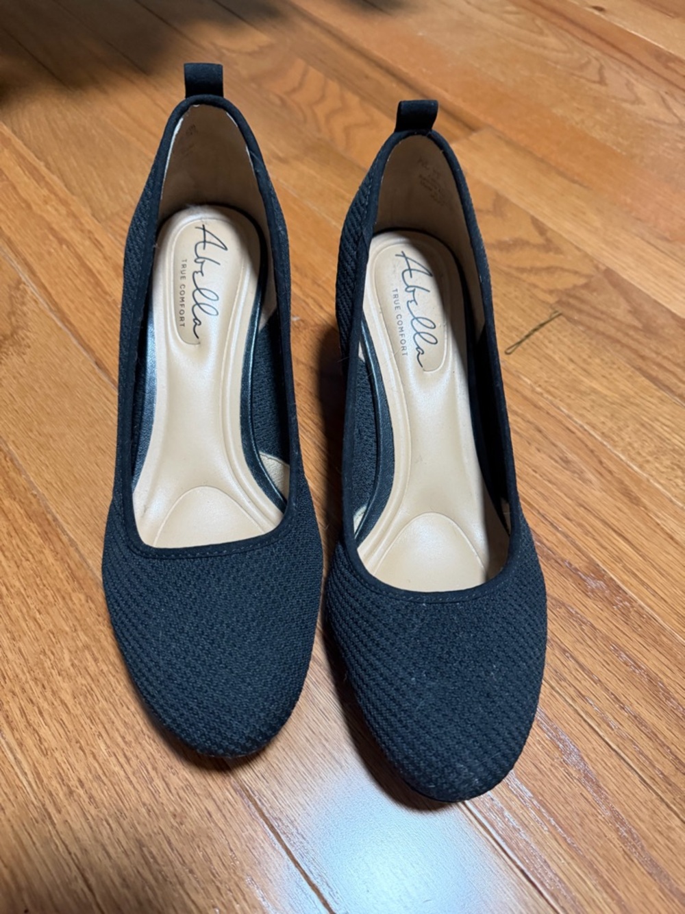 Aetrex Black Comfort Knit Women's Wedge